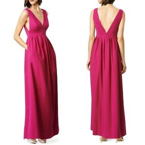 Jill Stuart Dayglo Gown 2 Deep V-Neck Empire Waist